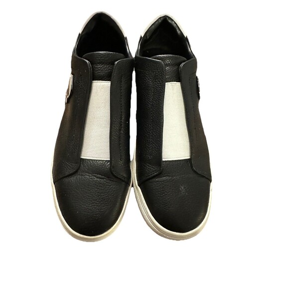 KARL LAGERFELD MENS BLACK TENNIS SHOE KL211370 BLK 8M - Picture 2 of 11